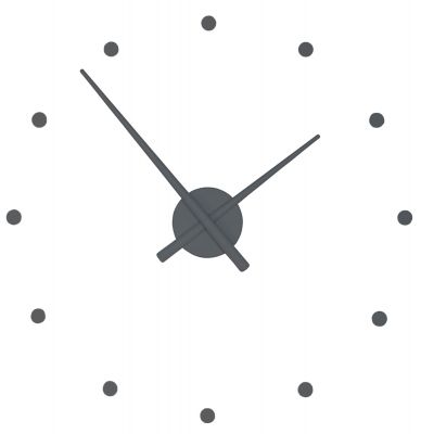 OJ Wanduhr grau nomon